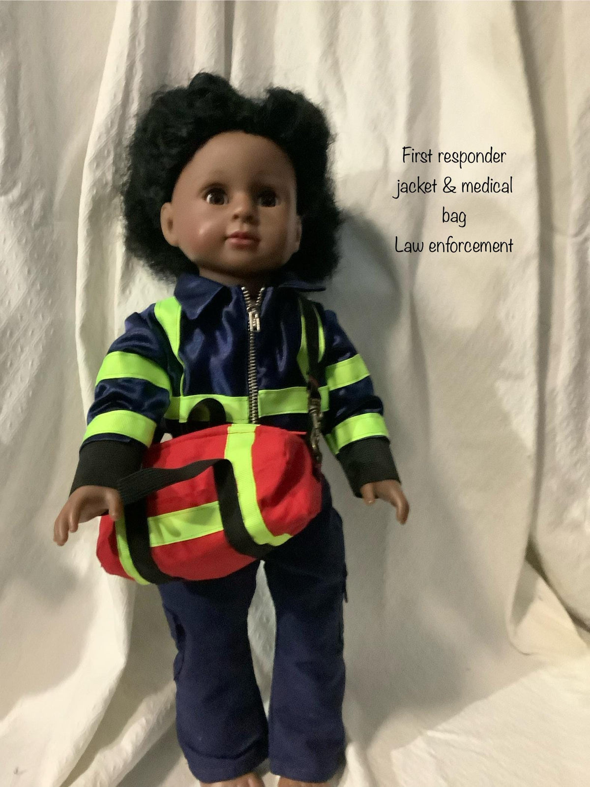 Doll First Responder Outfit: Jacket, Cargo Pants & Medical Bag