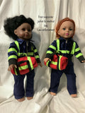 Doll First Responder Outfit: Jacket, Cargo Pants & Medical Bag