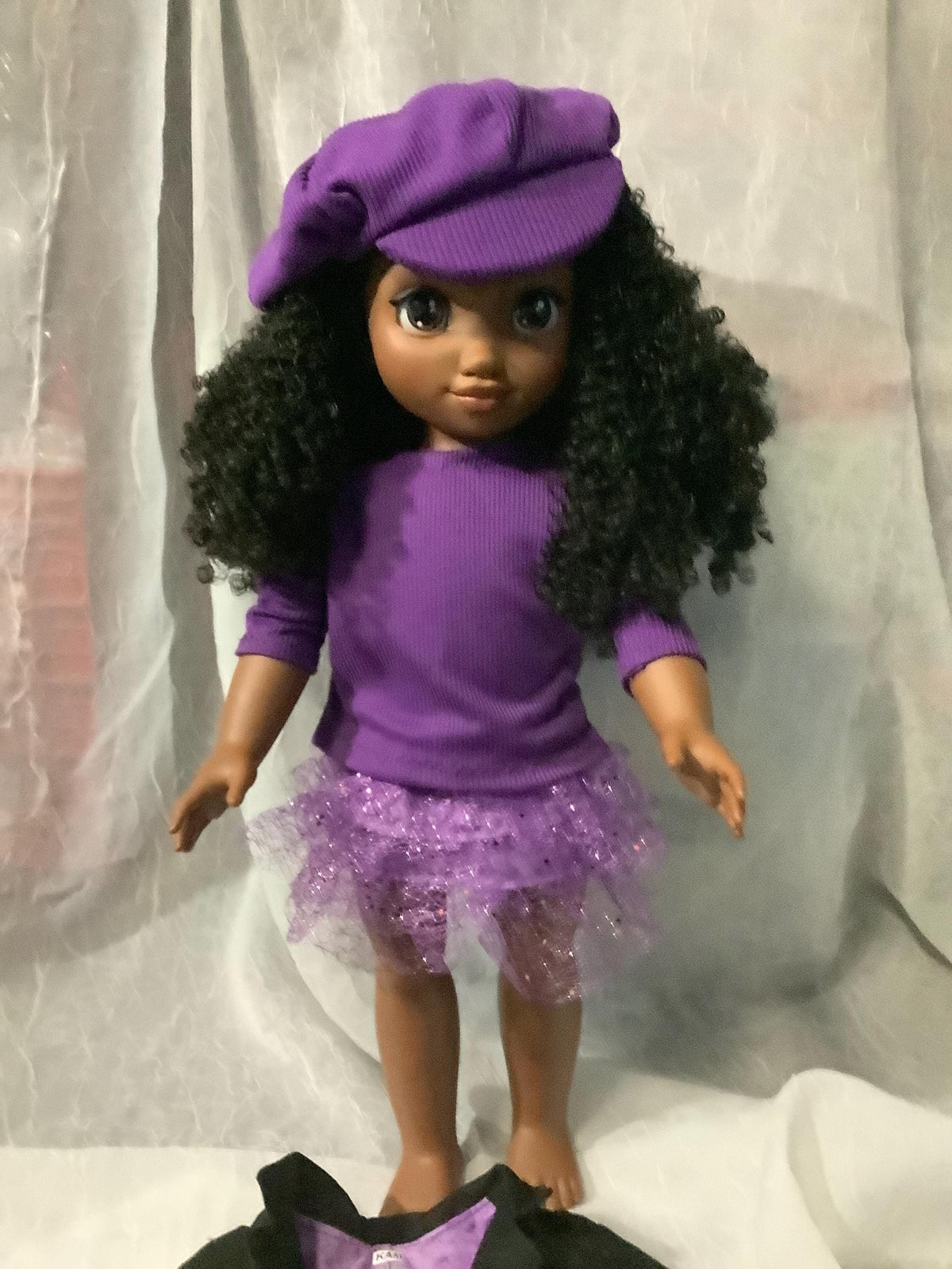 Doll Outfit: Lined Blazer, Sweater, Skirt & Beret