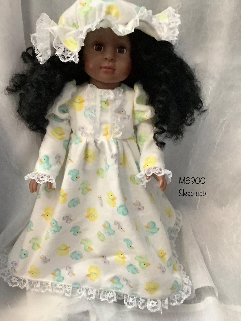 Doll Nightgown with Cap